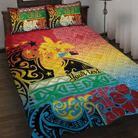Personalised Torba PNG Day Quilt Bed Set Oro Tapa Pattern - Polynesian Pride
