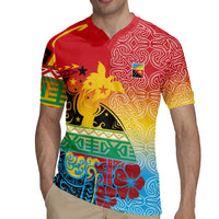 Personalised Torba PNG Day Rugby Jersey Oro Tapa Pattern - Polynesian Pride