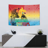 Personalised Torba PNG Day Tapestry Oro Tapa Pattern - Polynesian Pride