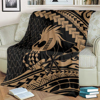 Ikaika Hawaiian Mythic Koa Tribal Warrior Blanket