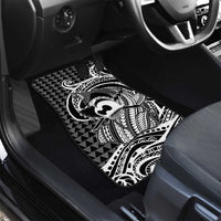 Koa Ikaika Warrior Helmet with Shark Car Mats Black Kakau Style