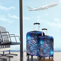 North Island Kokako and South Island Kokako Luggage Cover New Zealand Native Bird with Galaxy Vibe