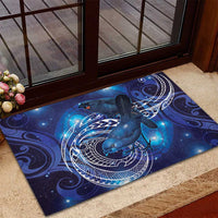 North Island Kokako and South Island Kokako Rubber Doormat New Zealand Native Bird with Galaxy Vibe LT9 - Polynesian Pride