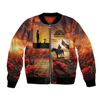 ANZAC Day Film Reel Lest We Forget Bomber Jacket Australia NZ Memorial