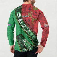 Personalised Cook Islands ANZAC 1915-2026 Filmstrip Button Sweatshirt Lest We Forget 25 April