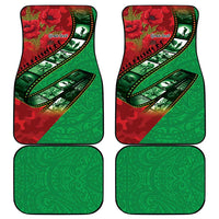 Personalised Cook Islands ANZAC 1915-2026 Filmstrip Car Mats Lest We Forget 25 April
