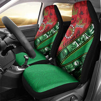 Personalised Cook Islands ANZAC 1915-2026 Filmstrip Car Seat Cover Lest We Forget 25 April