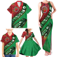 Personalised Cook Islands ANZAC 1915-2026 Filmstrip Family Matching Tank Maxi Dress and Hawaiian Shirt Lest We Forget 25 April LT9 - Polynesian Pride