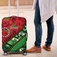 Personalised Cook Islands ANZAC 1915-2026 Filmstrip Luggage Cover Lest We Forget 25 April
