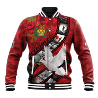 Personalised Tonga ANZAC 1915-2026 Filmstrip Baseball Jacket Lest We Forget 25 April