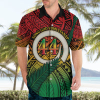 Personalised Vanuatu Yumi 44th Indipendens Dei Hawaiian Shirt Vanuatuan Broad Tusk with Polynesian Tribal LT9 - Polynesian Pride