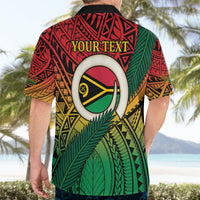 Personalised Vanuatu Yumi 44th Indipendens Dei Hawaiian Shirt Vanuatuan Broad Tusk with Polynesian Tribal LT9 - Polynesian Pride
