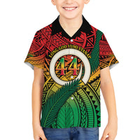 Personalised Vanuatu Yumi 44th Indipendens Dei Hawaiian Shirt Vanuatuan Broad Tusk with Polynesian Tribal LT9 - Polynesian Pride