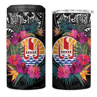 Tahiti Island 4 in 1 Can Cooler Tumbler French Polynesian Tropical