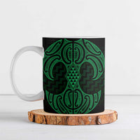 Kakariki Maori Ta Moko Poutama Art Ceramic Mug - Polynesian Pride