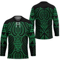 Kakariki Maori Ta Moko Poutama Art Hockey Jersey - Polynesian Pride