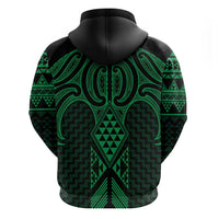 Kakariki Maori Ta Moko Poutama Art Hoodie