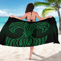Kakariki Maori Ta Moko Poutama Art Sarong