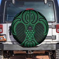 Kakariki Maori Ta Moko Poutama Art Spare Tire Cover