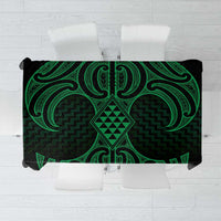 Kakariki Maori Ta Moko Poutama Art Tablecloth