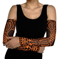 Karaka Maori Ta Moko Poutama Art Arm Sleeves - Polynesian Pride