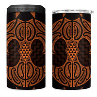 Karaka Maori Ta Moko Poutama Art 4 in 1 Can Cooler Tumbler