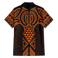 Karaka Maori Ta Moko Poutama Art Family Matching Short Sleeve Bodycon Dress and Hawaiian Shirt LT9 - Polynesian Pride