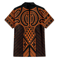 Karaka Maori Ta Moko Poutama Art Family Matching Summer Maxi Dress and Hawaiian Shirt