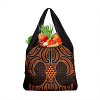 Karaka Maori Ta Moko Poutama Art Grocery Bag