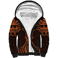 Karaka Maori Ta Moko Poutama Art Sherpa Hoodie