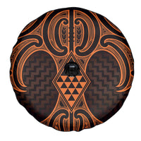 Karaka Maori Ta Moko Poutama Art Spare Tire Cover