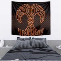 Karaka Maori Ta Moko Poutama Art Tapestry