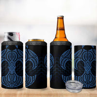 Kikorangi Maori Ta Moko Poutama Art 4 in 1 Can Cooler Tumbler