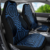 Kikorangi Maori Ta Moko Poutama Art Car Seat Cover