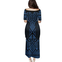 Kikorangi Maori Ta Moko Poutama Art Family Matching Puletasi and Hawaiian Shirt LT9 - Polynesian Pride