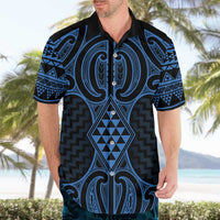 Kikorangi Maori Ta Moko Poutama Art Hawaiian Shirt