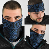 Kikorangi Maori Ta Moko Poutama Art Neck Gaiter - Polynesian Pride