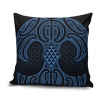 Kikorangi Maori Ta Moko Poutama Art Pillow Cover - Polynesian Pride