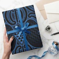 Kikorangi Maori Ta Moko Poutama Art Wrapping Paper - Polynesian Pride