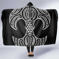 Ma Maori Ta Moko Poutama Art Hooded Blanket