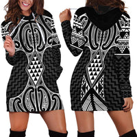 Ma Maori Ta Moko Poutama Art Hoodie Dress