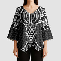Ma Maori Ta Moko Poutama Art Kimono Sleeve Blouse - Polynesian Pride