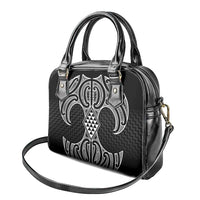 Ma Maori Ta Moko Poutama Art Shoulder Handbag