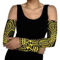 Mahi-dawg Maori Ta Moko Poutama Art Arm Sleeves - Polynesian Pride
