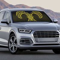 Mahi-dawg Maori Ta Moko Poutama Art Auto Sun Shade - Polynesian Pride