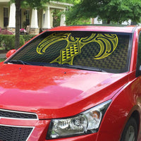 Mahi-dawg Maori Ta Moko Poutama Art Auto Sun Shade - Polynesian Pride