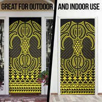 Mahi-dawg Maori Ta Moko Poutama Art Door Cover - Polynesian Pride