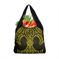 Mahi-dawg Maori Ta Moko Poutama Art Grocery Bag