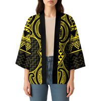 Mahi-dawg Maori Ta Moko Poutama Art Kimono - Polynesian Pride