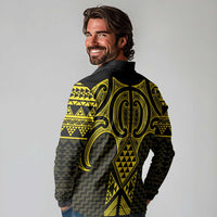 Mahi-dawg Maori Ta Moko Poutama Art Long Sleeve Polo Shirt